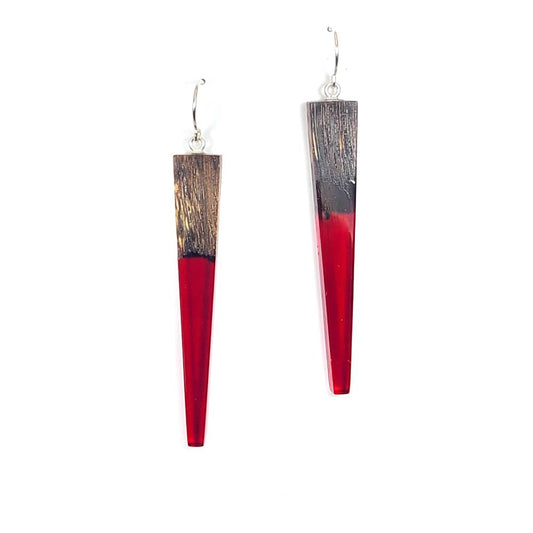 Pohutukawa Red Ruby Earrings NO SKU